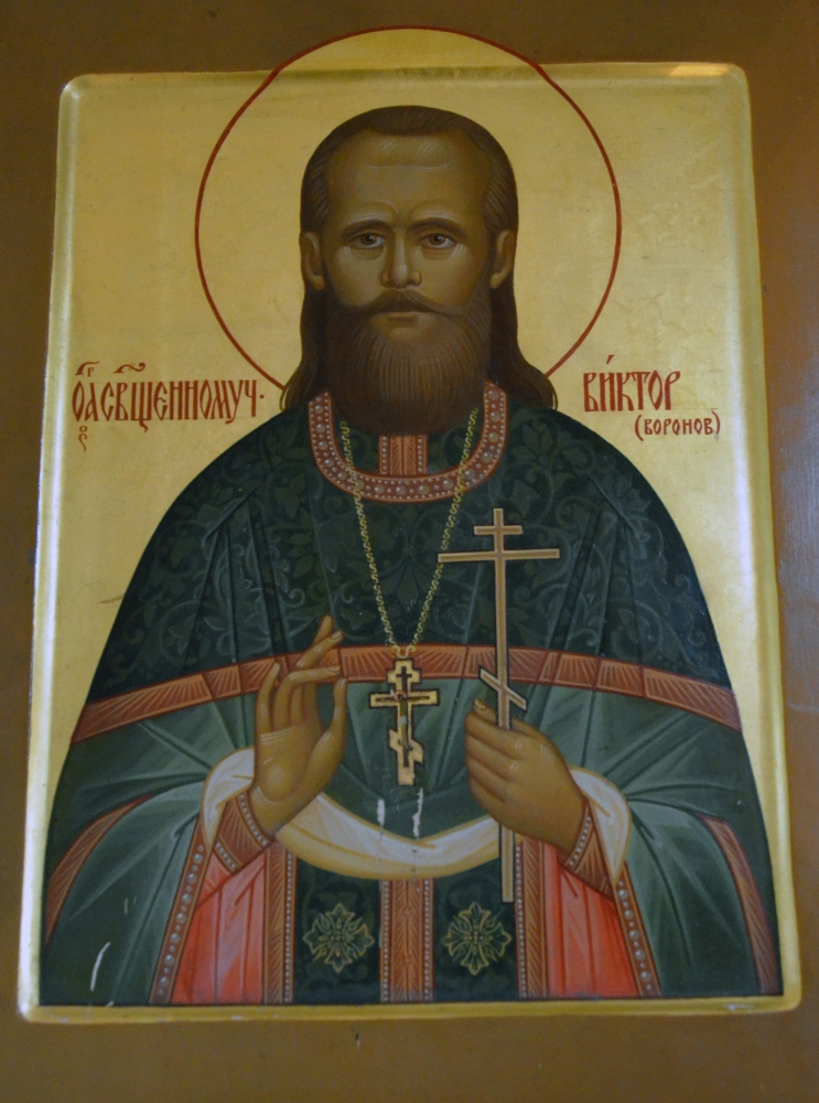 Икона священномученика Виктора (Воронова) из Богоявленского собора Вышнего Волочка